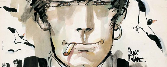 Locandina mostra di Bologna su Hugo Pratt e Corto Maltese