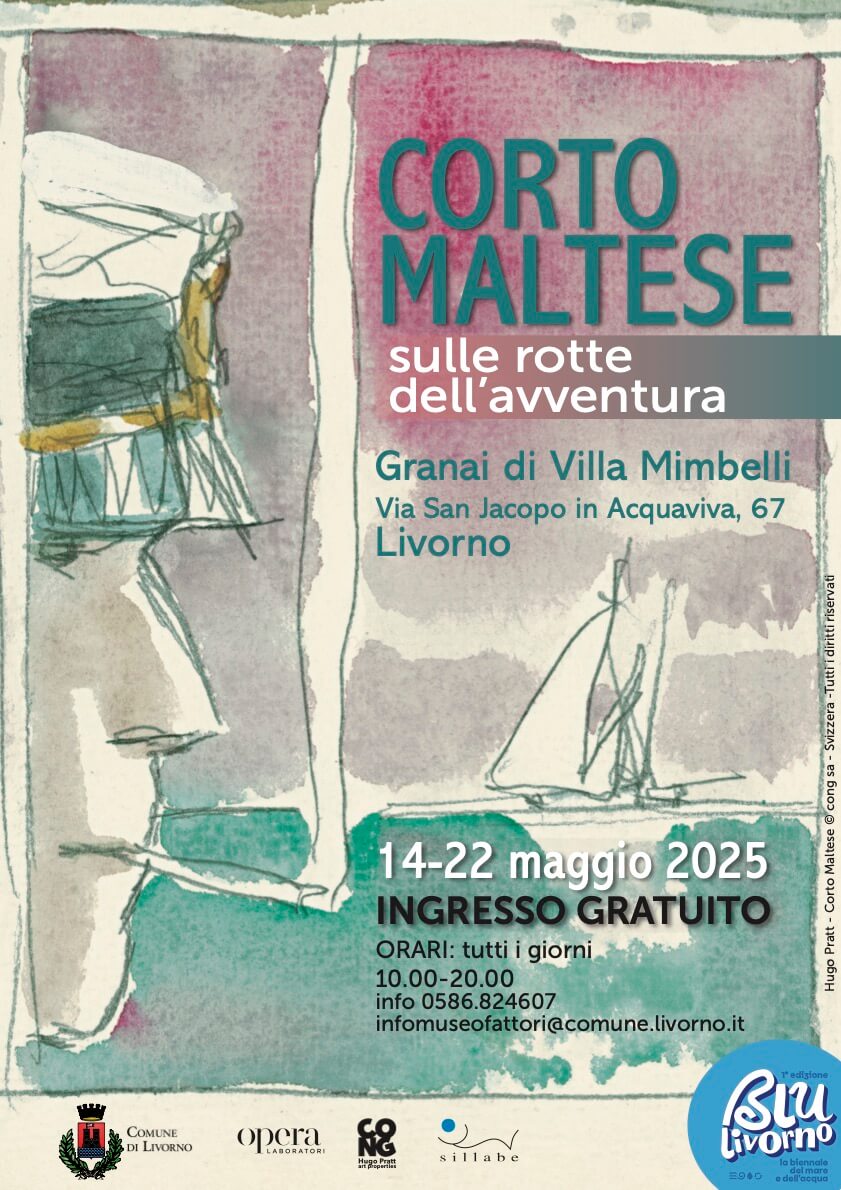 Affiche Livorno 2025 Corto Maltese Livorno